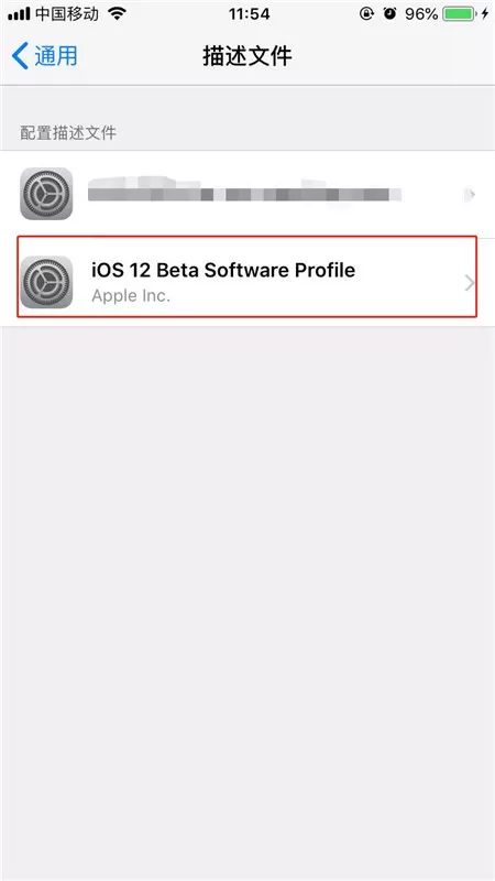 ios12中将描述文件删掉的具体流程介绍