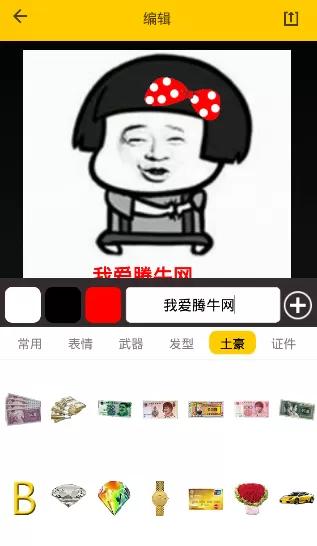 发图狂魔app中制作出表情包的操作流程介绍