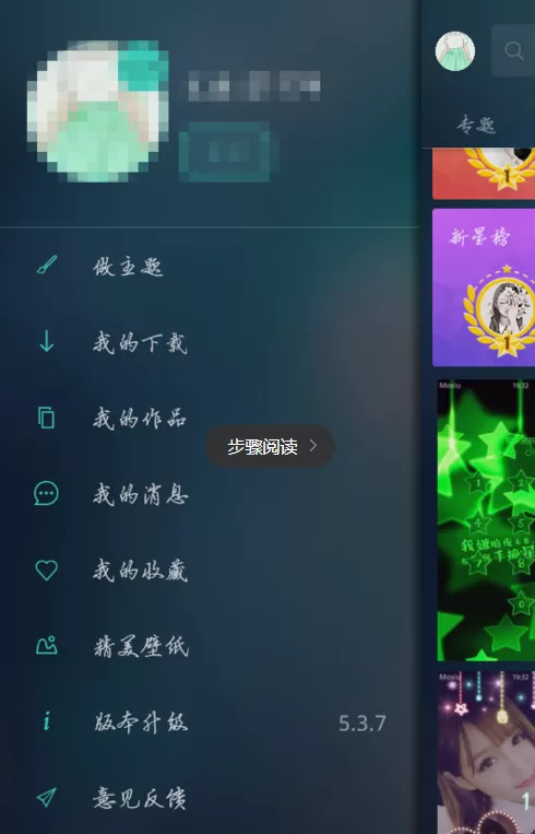 魔秀桌面中自定义主题的流程介绍