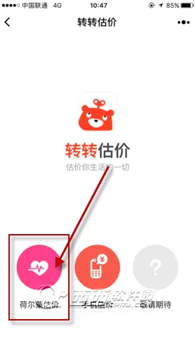 转转中使用荷尔蒙估价的操作流程