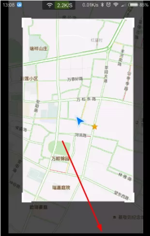 腾讯地图中使用截图工具的操作步骤
