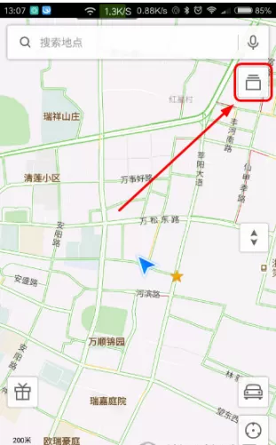 腾讯地图中使用截图工具的操作步骤