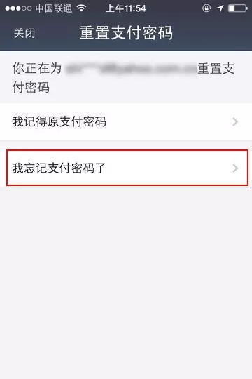 支付宝重置支付密码的图文教程