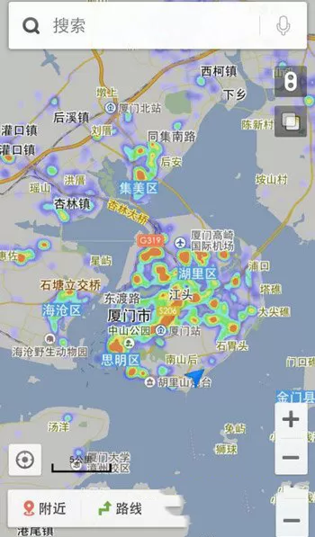 在手机百度地图中查看热力图的详细操作步骤