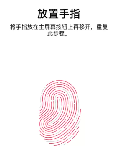 iPhone中录入指纹的具体操作步骤