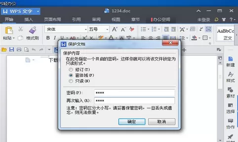 在WPS2013中将文件加密保护的具体方法介绍
