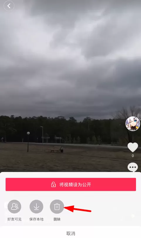 抖音中删除私密视频的具体操作步骤