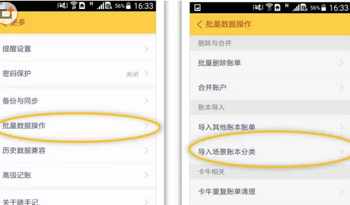 随手记中导入场景账本分类的具体操作方法