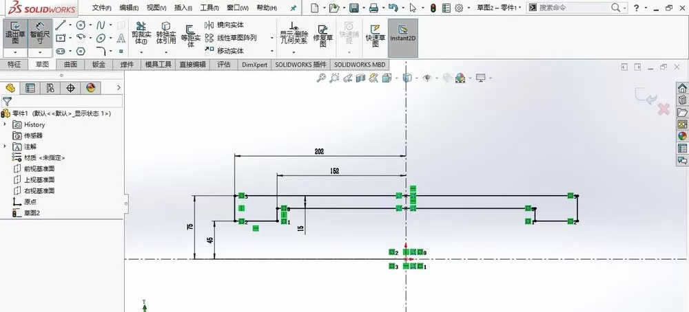 SolidWorks绘制轴承座零件模型的具体操作