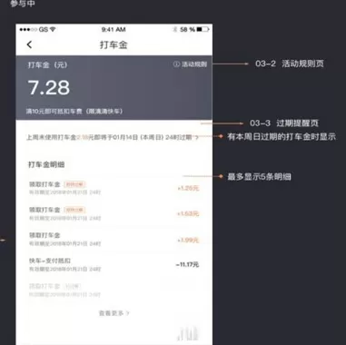 在滴滴打车中使用打车金红包的具体步骤