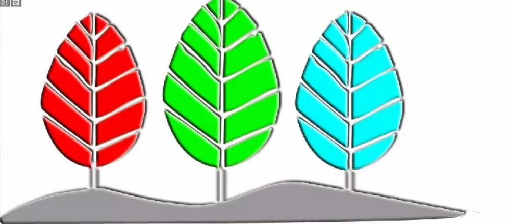 使用ps绘制出彩色卡通树木图标的具体步骤