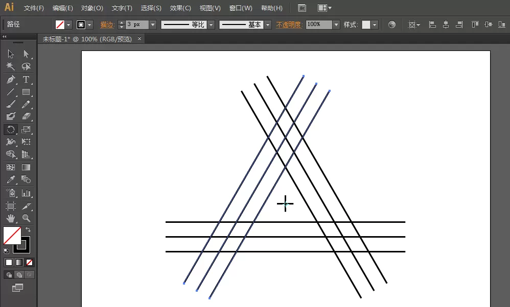 利用ai绘画出3D立体三角形的具体操作方法