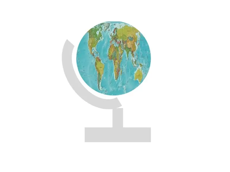 ppt手绘地球仪矢量图标的操作步骤