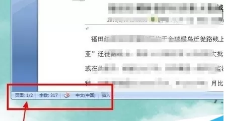利用office2007进行查看word文档页数的详细方法