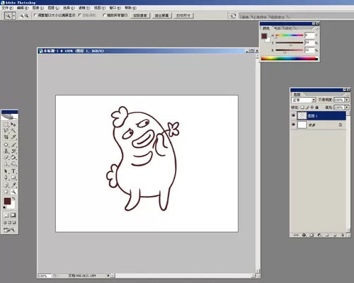 利用photoshop绘画出卡通画的详细步骤