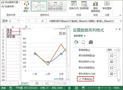 利用Excel2013制作出业绩趋势图的具体操作方法