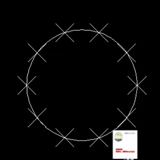 在CAD2007中将圆形等分的具体操作步骤