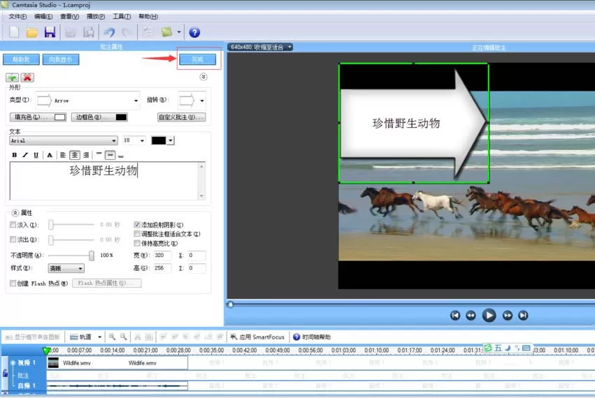 camtasia studio为视频加上文字批注的具体操作