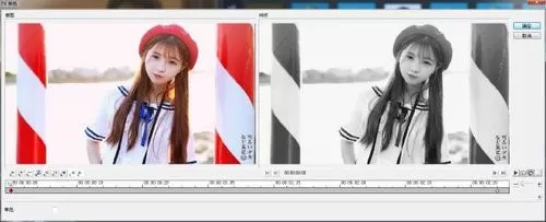 会声会影将彩色人物照片做出黑白照效果的具体操作