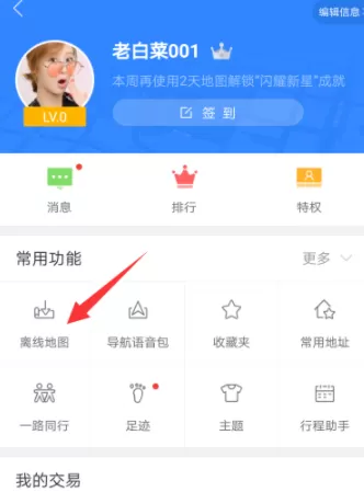 在手机百度地图中开启零流量导航的详细方法