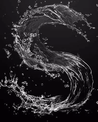 ps制作出水花文字的操作流程