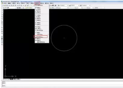 在CAD2007中实行标注圆心的具体步骤