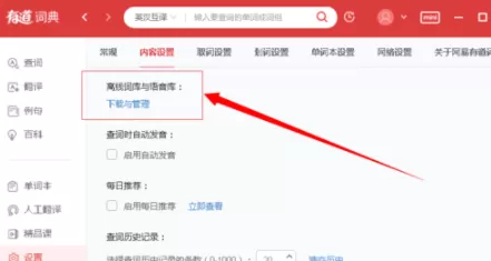有道词典没有网络进行查询单词的操作教程