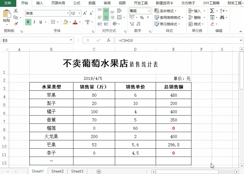 设置不显示Excel表格里的零值数据的详细教程