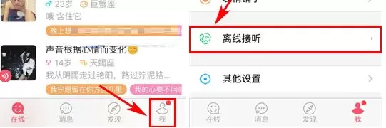 桔子热线中将离线接听打开的具体操作方法