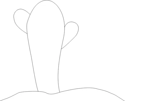 利用cdr绘画出仙人掌的操作方法