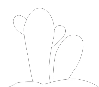利用cdr绘画出仙人掌的操作方法