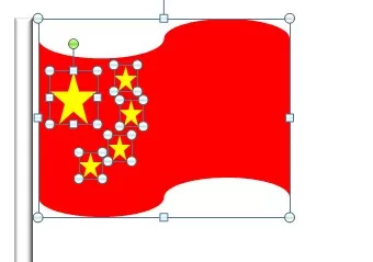 如何利用ppt打造出一面上升的红旗?