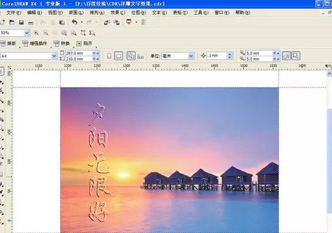利用cdr制作出浮雕文字效果的详细步骤