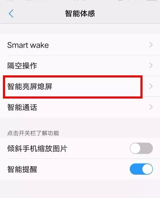 vivo手机设置拿出口袋亮屏的操作步骤