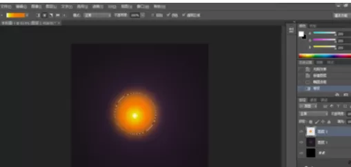 使用photoshop制作出光环效果的操作过程