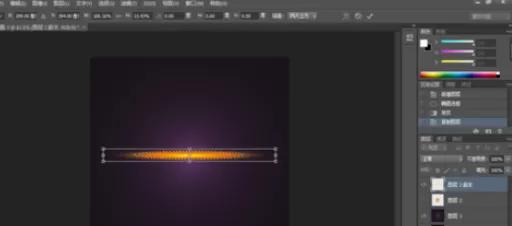 使用photoshop制作出光环效果的操作过程