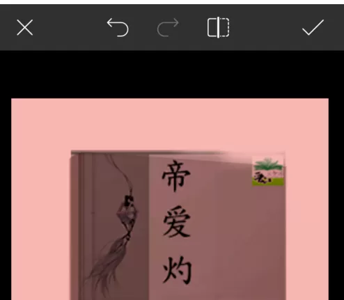 利用手机PicsArt制作出立体小说封面的操作步骤