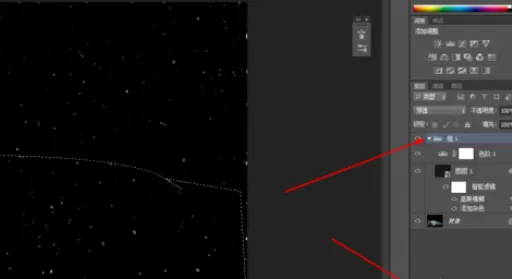 使用photoshop制作出点点繁星的操作方法