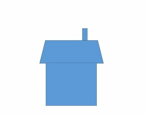利用word将多个图形组合成房屋图形的操作步骤