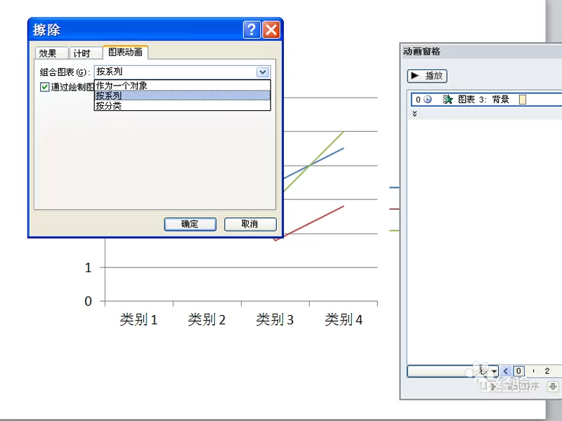 使用ppt制作出动态折线图的操作步骤