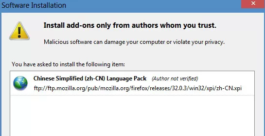Firefox火狐浏览器中进行设置中文的操作步骤