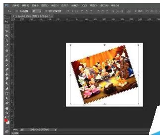 在Photoshop CC中实现旋转及缩放图片的操作步骤