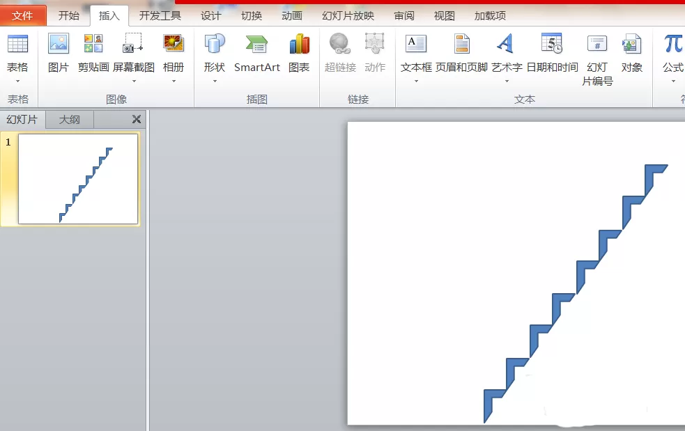 教大家使用ppt制作一个小孩上楼梯的动画效果