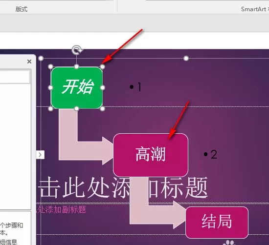 使用ppt绘制带箭头的流程图的教程