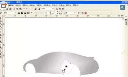 使用CDR制作出浅蓝色宝马汽车的操作步骤