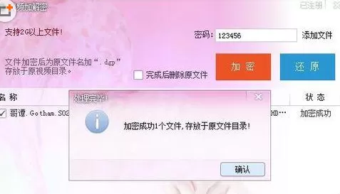 在独孤影音中实行为视频加密的详细步骤