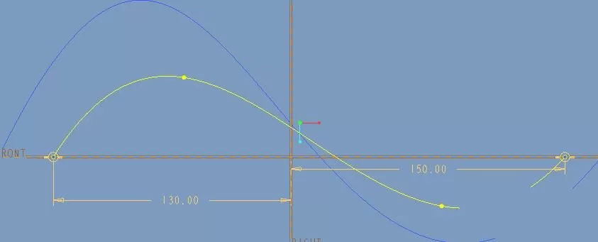 在ProE中创建双向边界混合曲面教程
