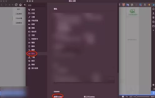Vivaldi浏览器Mac版开启cookies的操作步骤