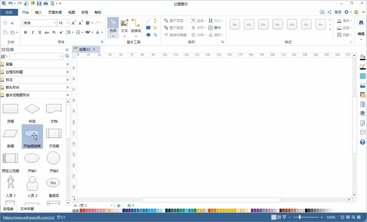 亿图图示制作流程图示例