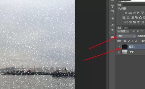 使用photoshop制作出雪花飘飘效果的详细方法